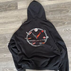 Corvette Black Men's Hoodie
